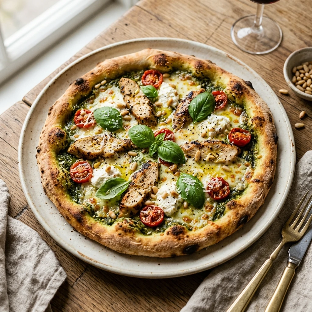 Pesto Chicken Pizza
