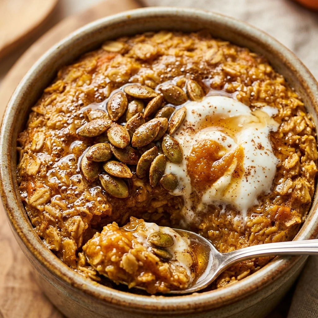 pumpkin baked oats