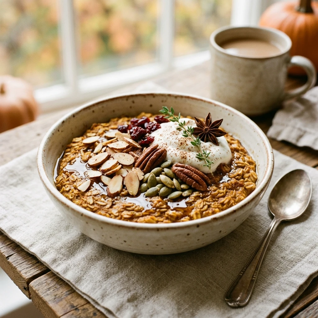 pumpkin baked oats