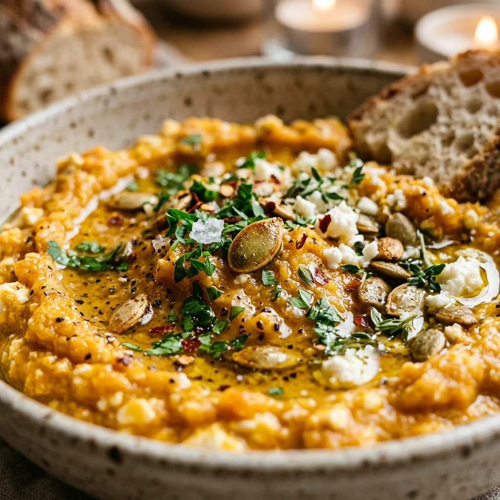 pumpkin feta dip