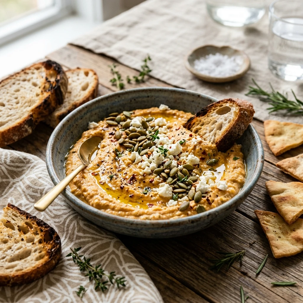 pumpkin feta dip