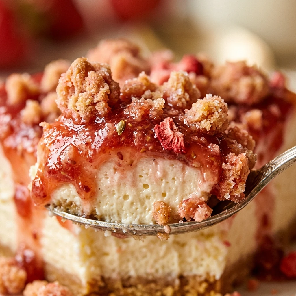 Strawberry Crunch Cheesecake