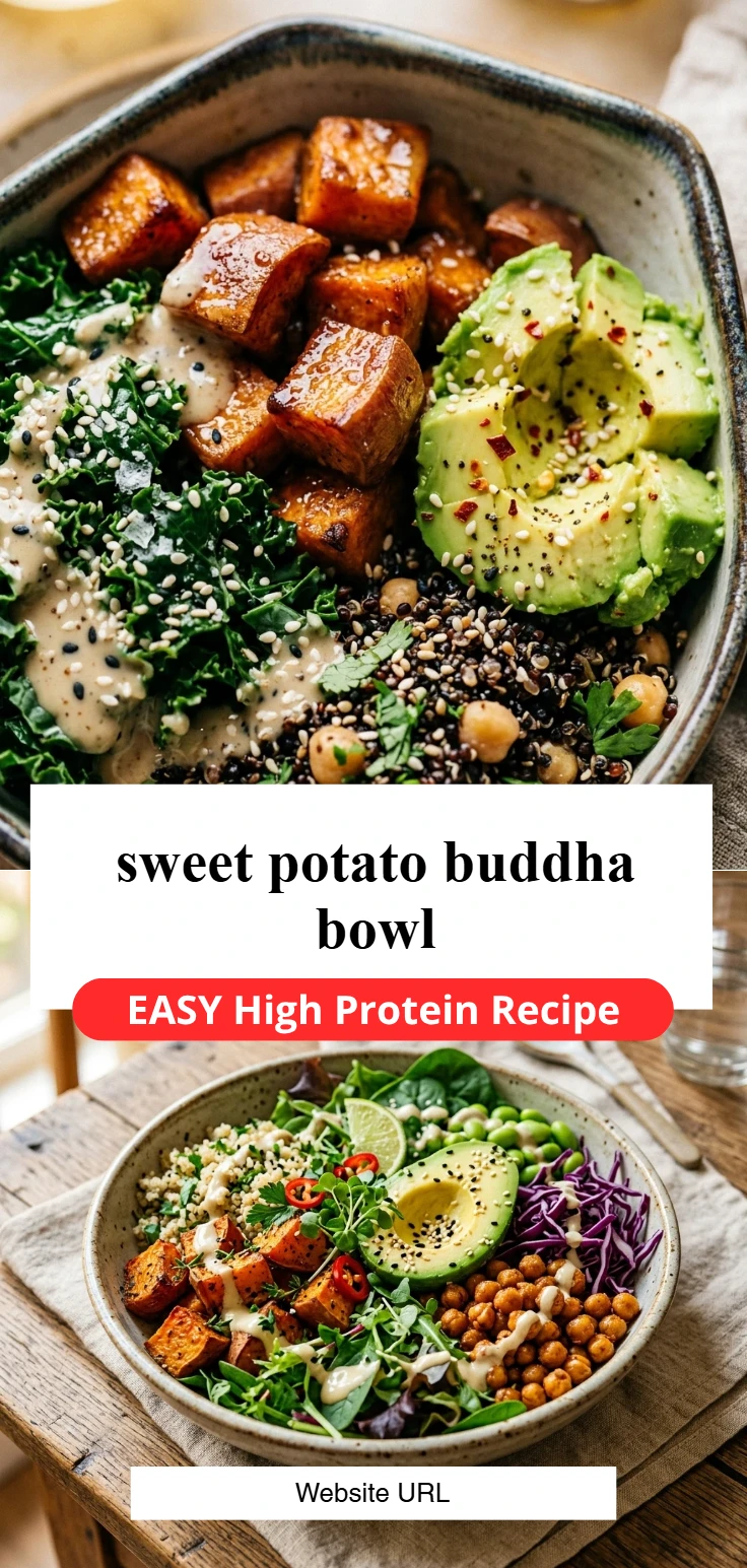sweet potato buddha bowl