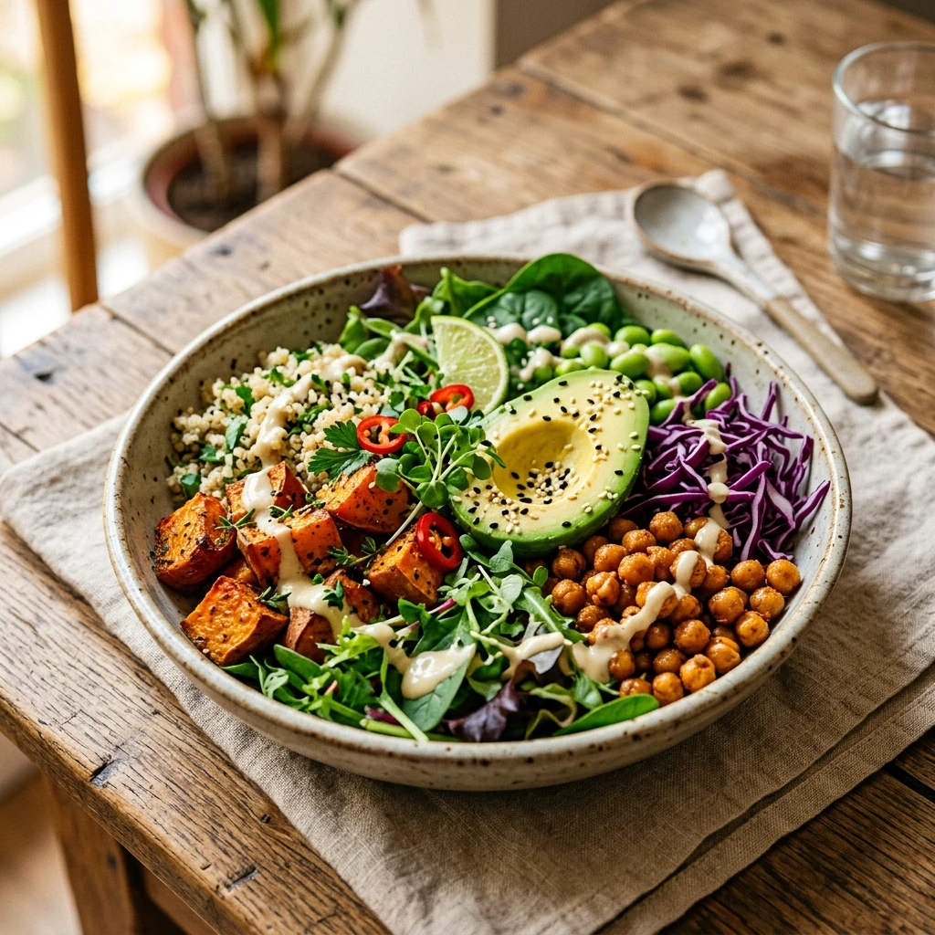 sweet potato buddha bowl