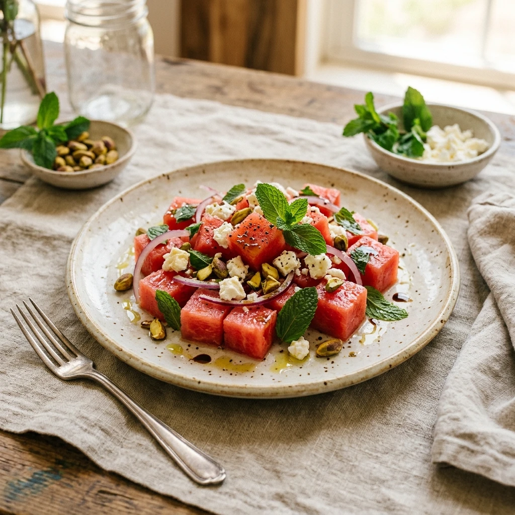 watermelon feta salad