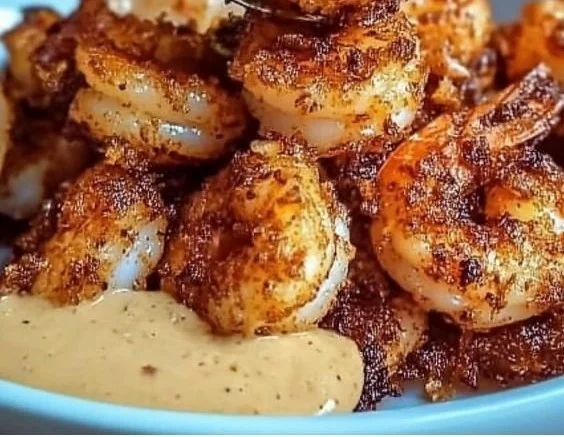 Crispy coconut shrimp served with a side of sweet chili mayo for dipping