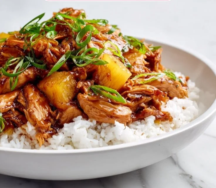 Delicious Dump and Go Crockpot Teriyaki Chicken served over rice