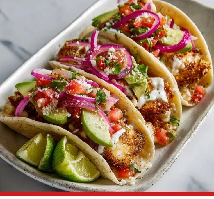 Colorful and delicious fish taco bowls with fresh ingredients and toppings.