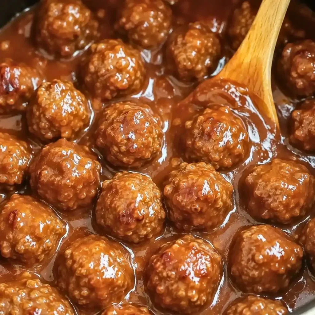 Delicious Salisbury steak meatballs served with rich gravy and mashed potatoes.