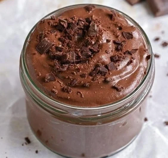Delicious homemade 2-Ingredient Protein Pudding in a bowl