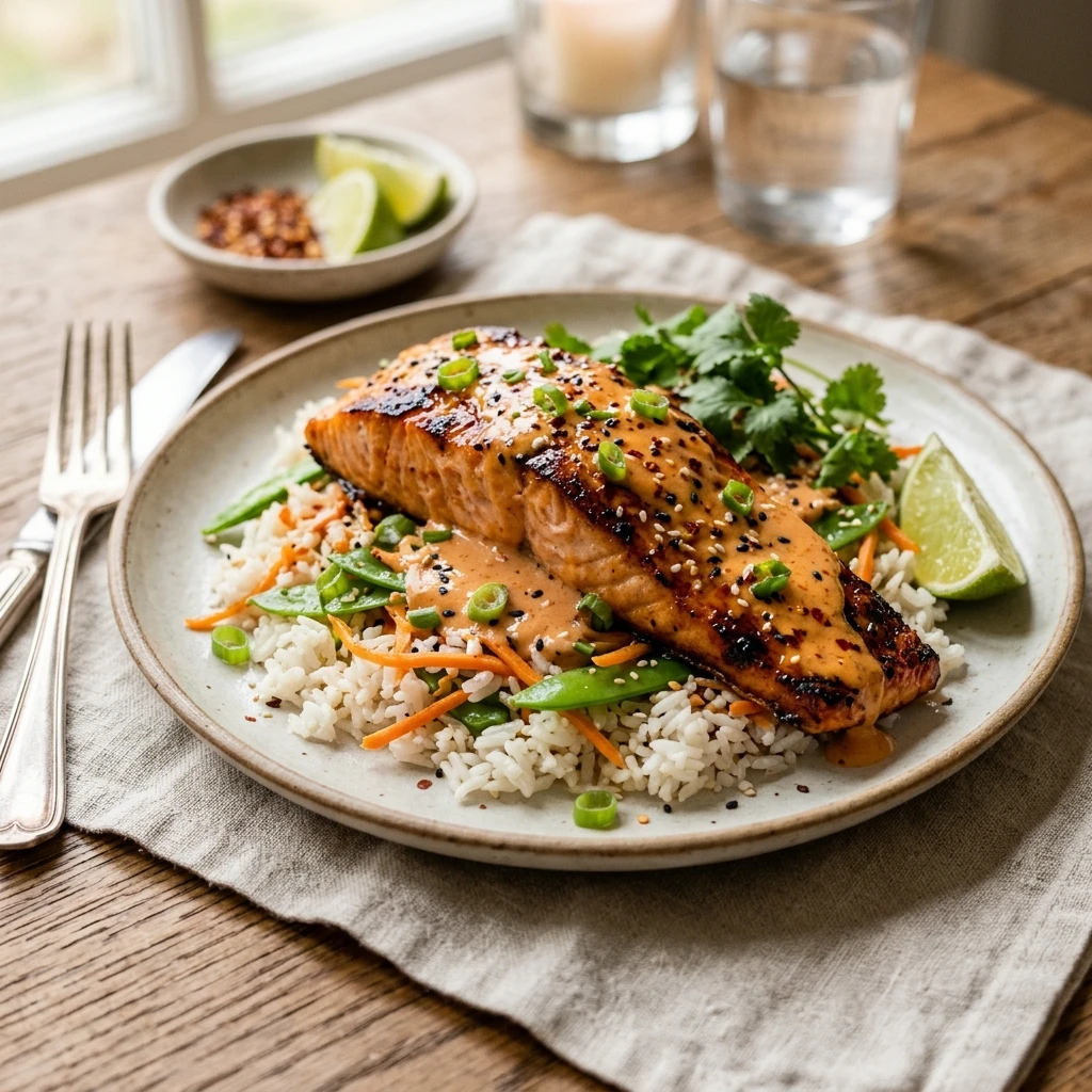 20-Minute Bang Bang Salmon