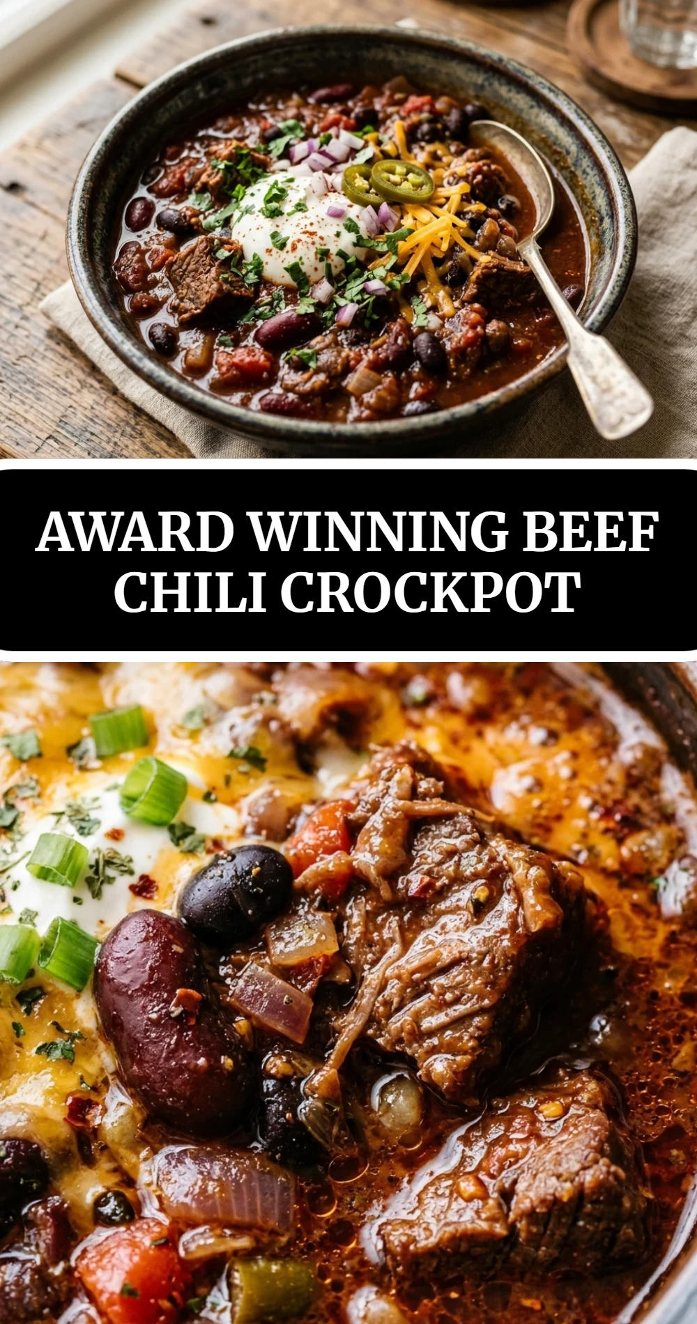 Award Winning Beef Chili Crockpot