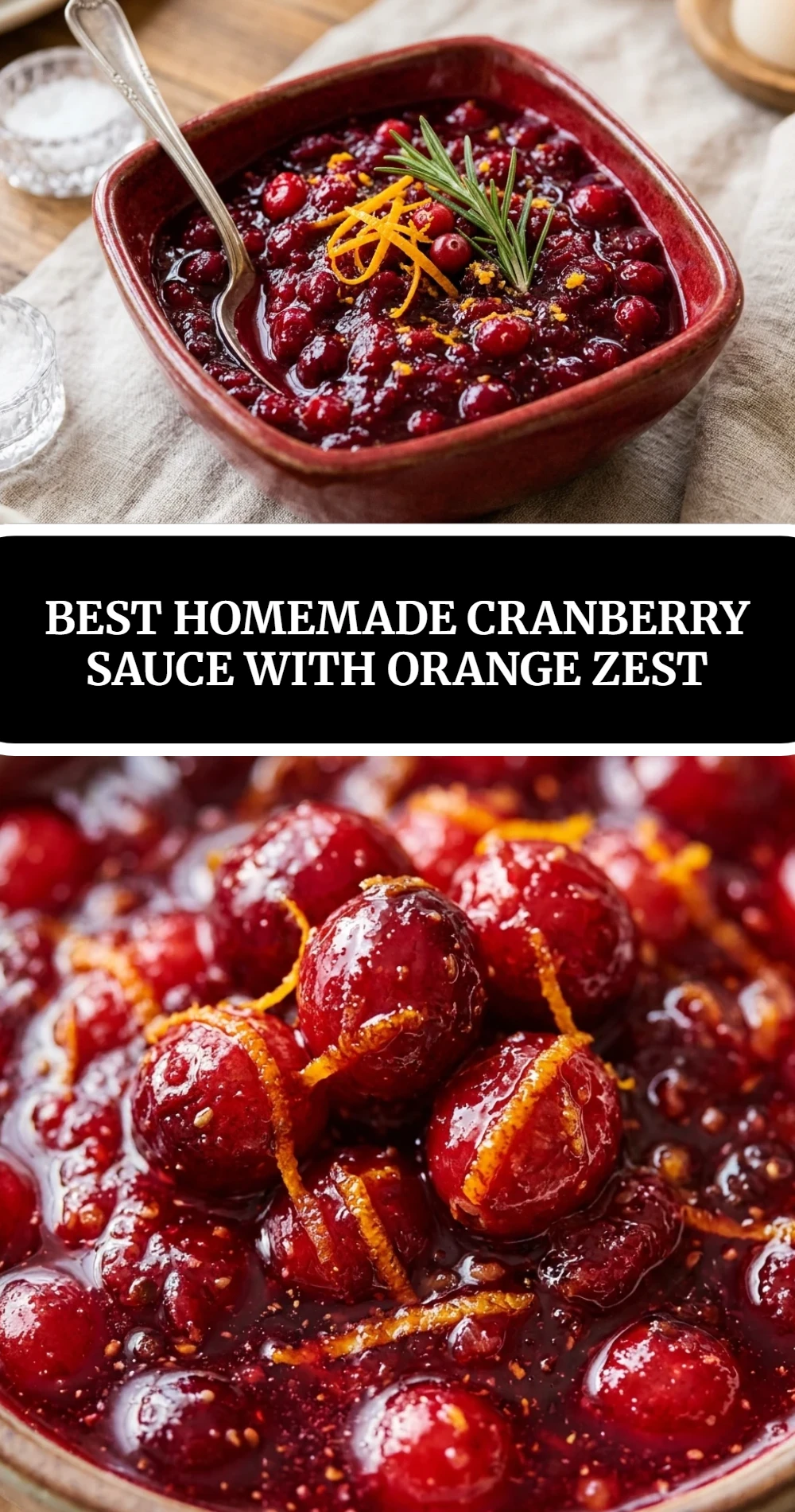 Best Homemade Cranberry Sauce With Orange Zest