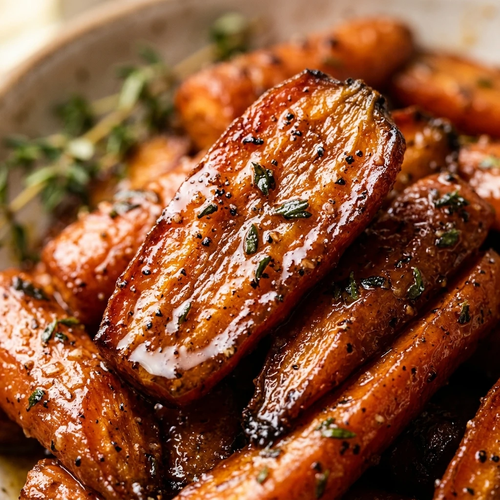 Brown Butter Maple Roasted Carrots