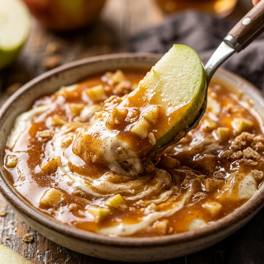 caramel apple cheesecake dip