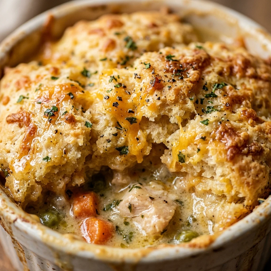 cheddar bay biscuit chicken pot pie