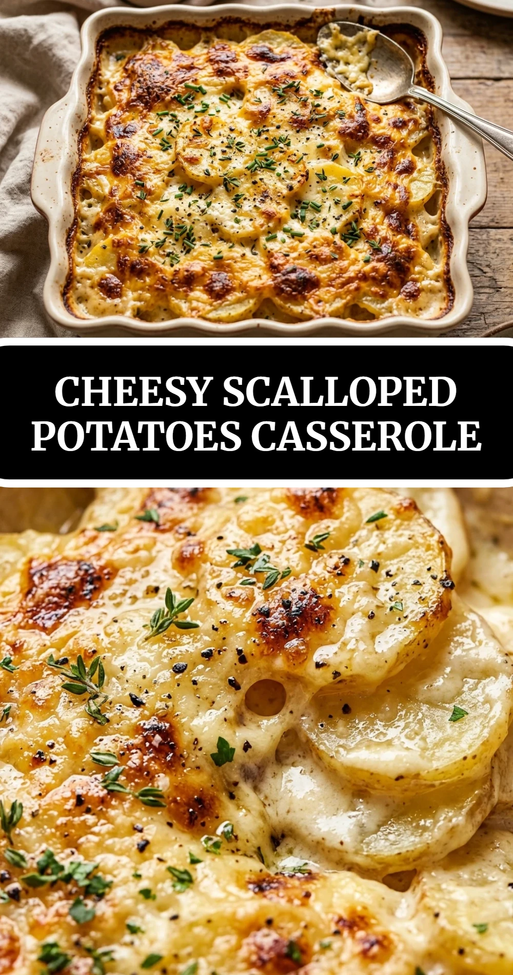 Cheesy Scalloped Potatoes Casserole