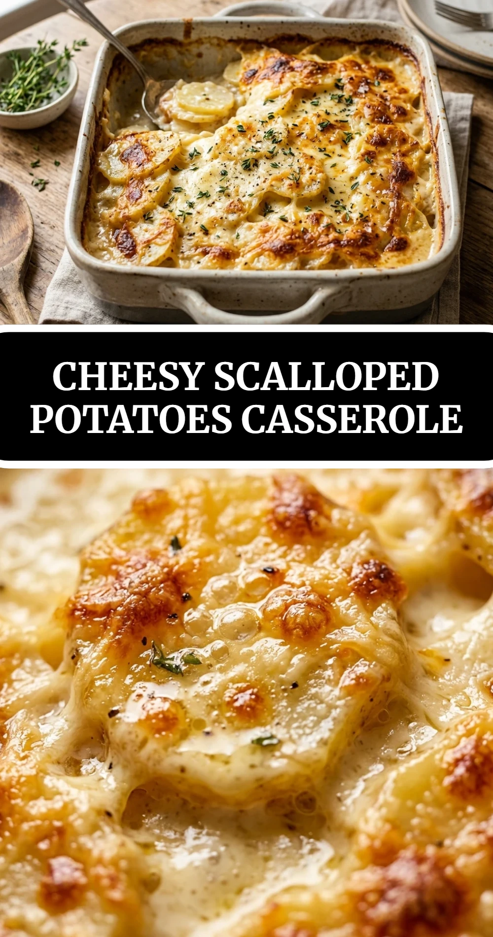 Cheesy Scalloped Potatoes Casserole