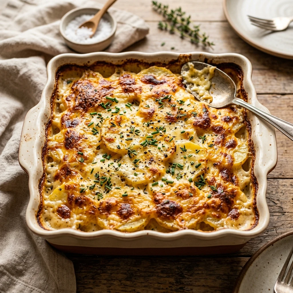 Cheesy Scalloped Potatoes Casserole