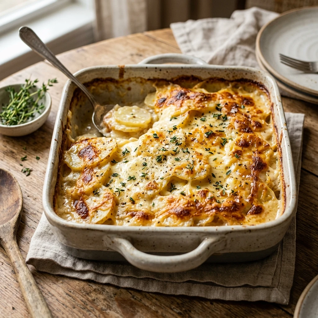 Cheesy Scalloped Potatoes Casserole