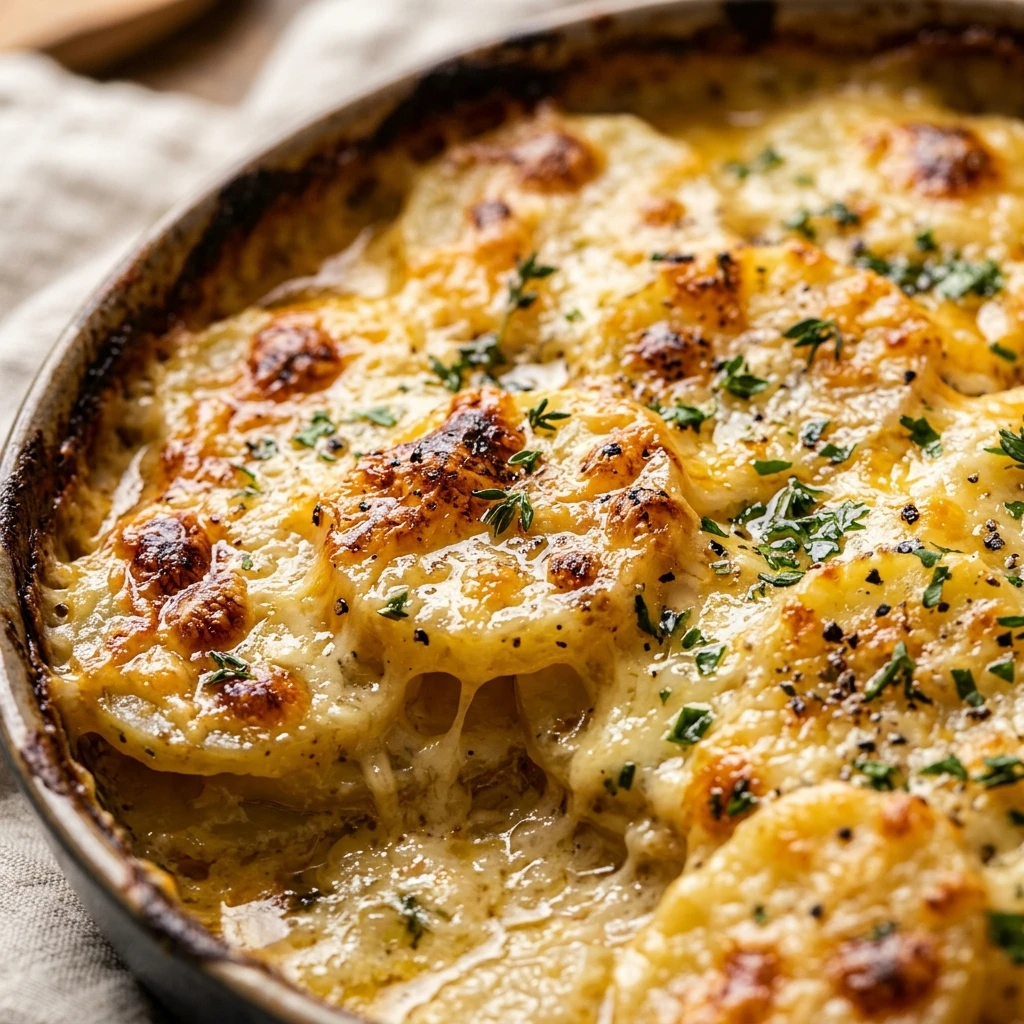 Cheesy Scalloped Potatoes for a Crowd