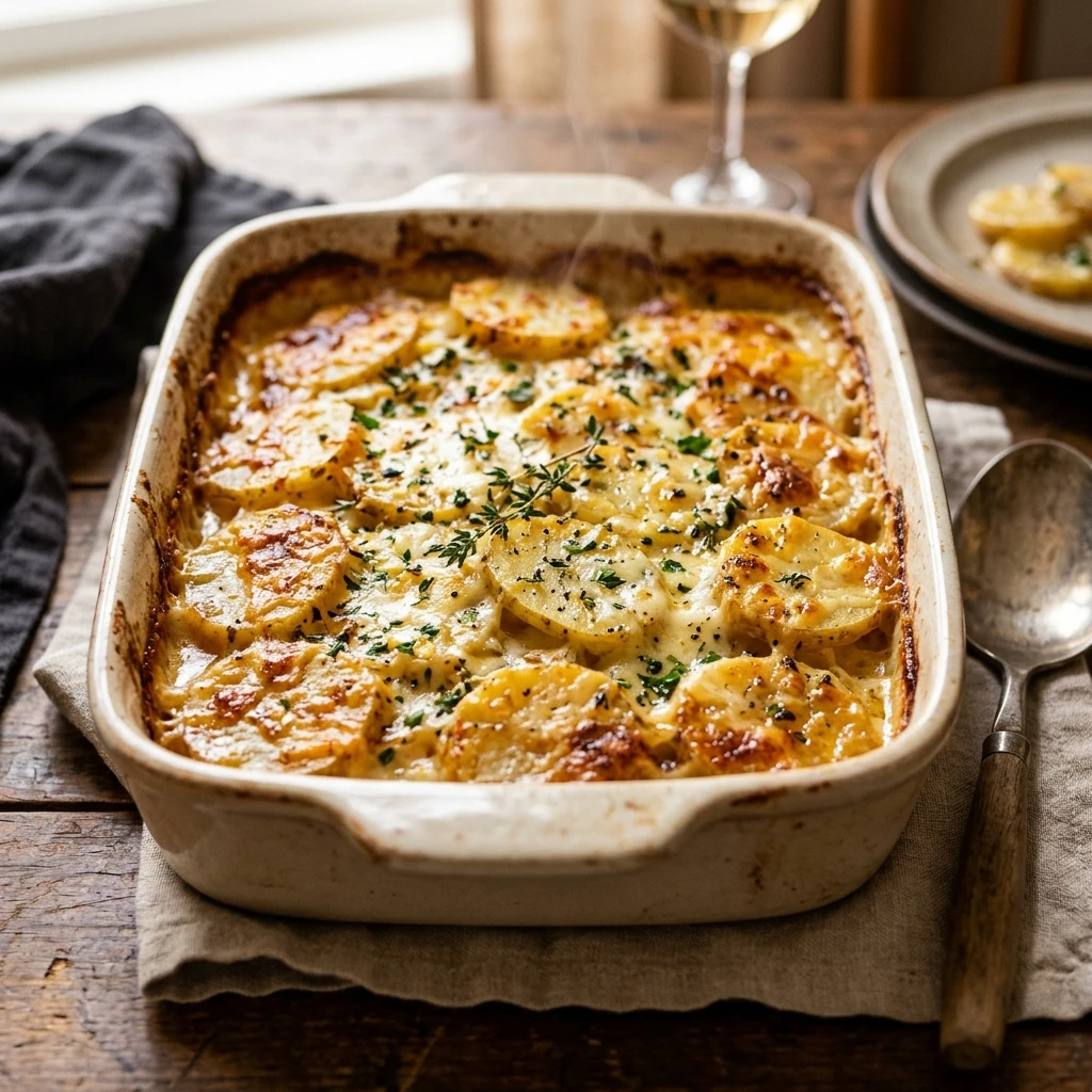Cheesy Scalloped Potatoes for a Crowd