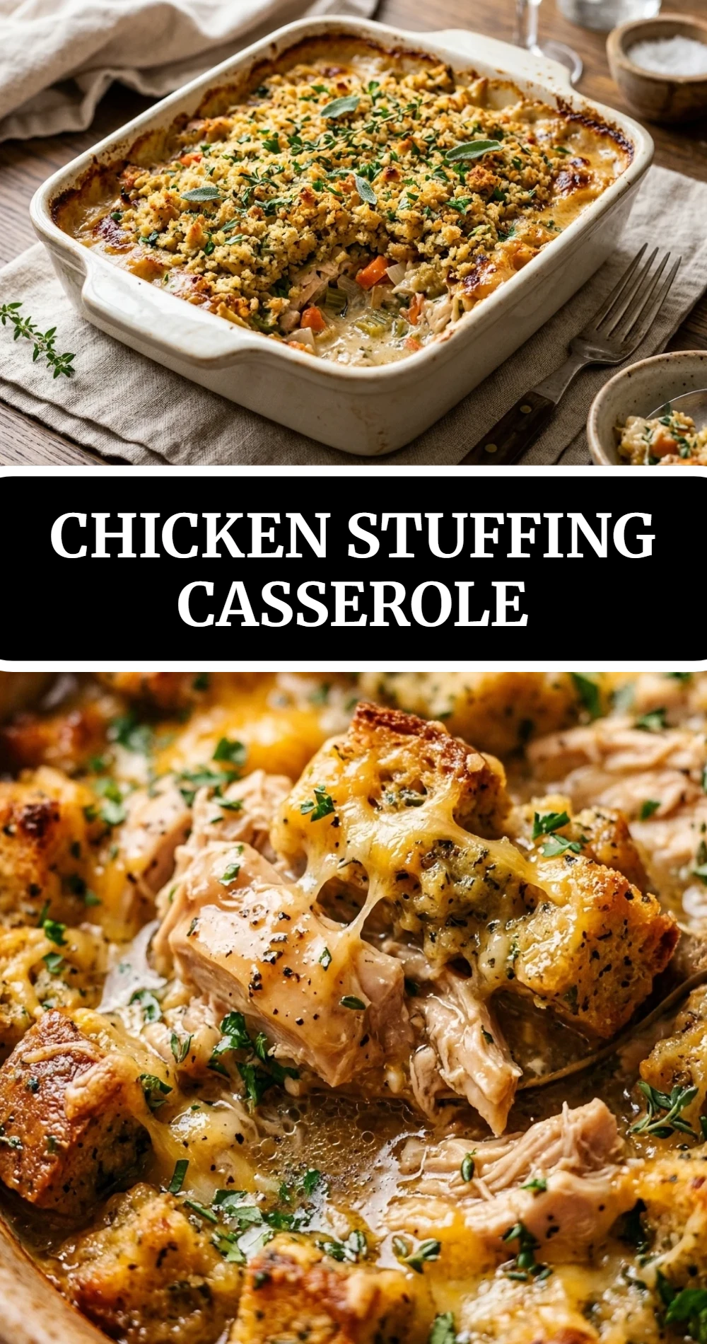 Chicken Stuffing Casserole