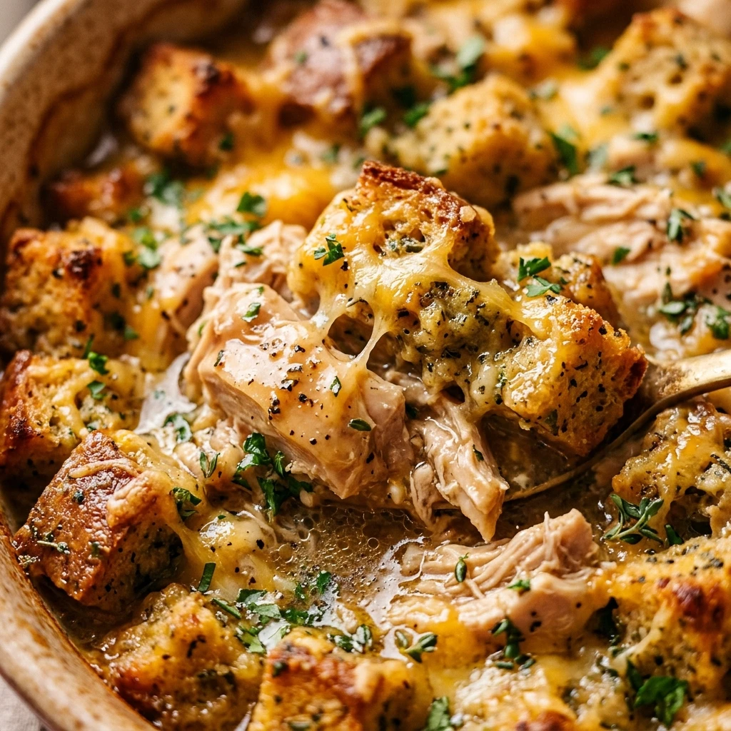 Chicken Stuffing Casserole