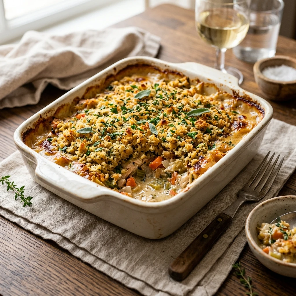 Chicken Stuffing Casserole