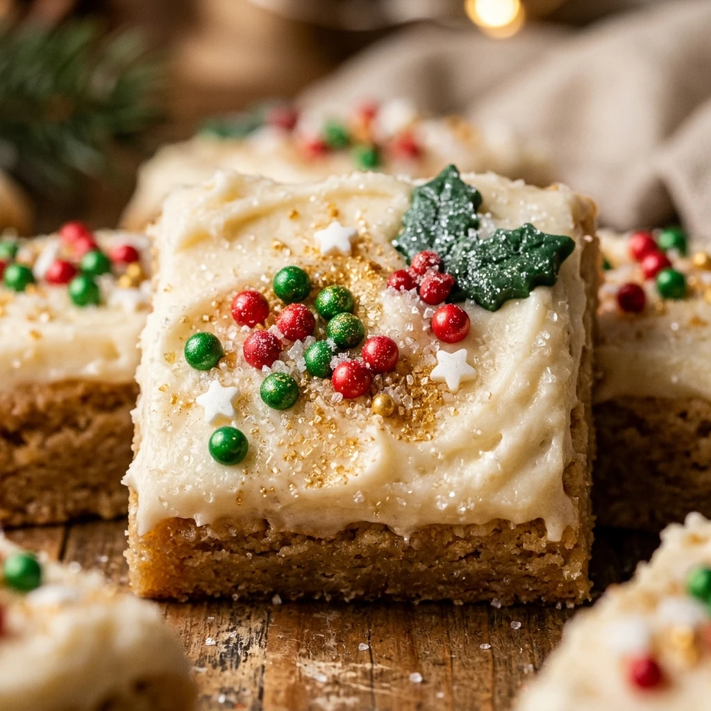 christmas sugar cookie bars
