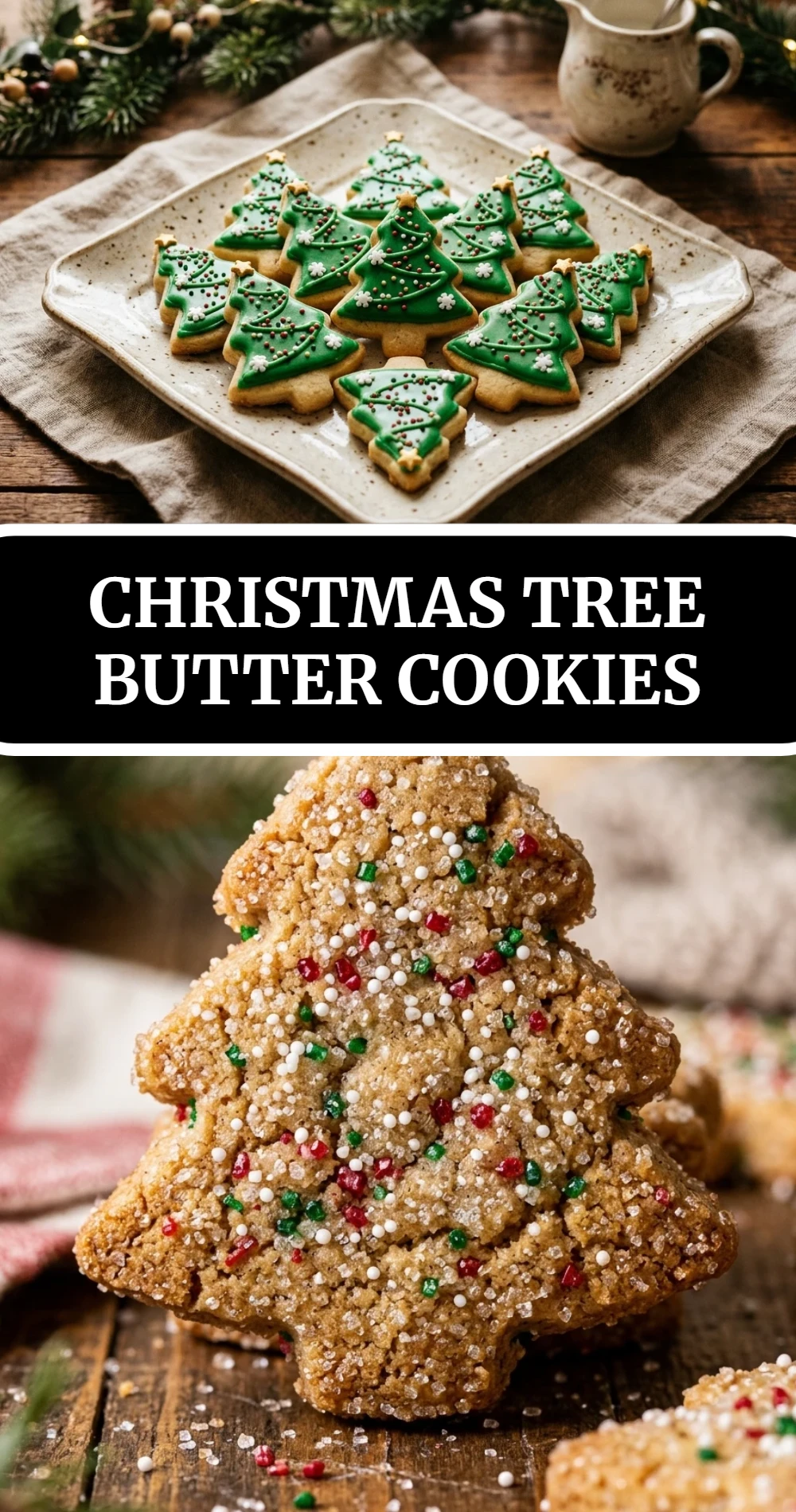 christmas tree butter cookies