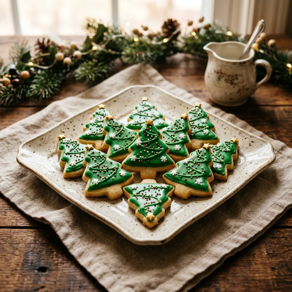 christmas tree butter cookies