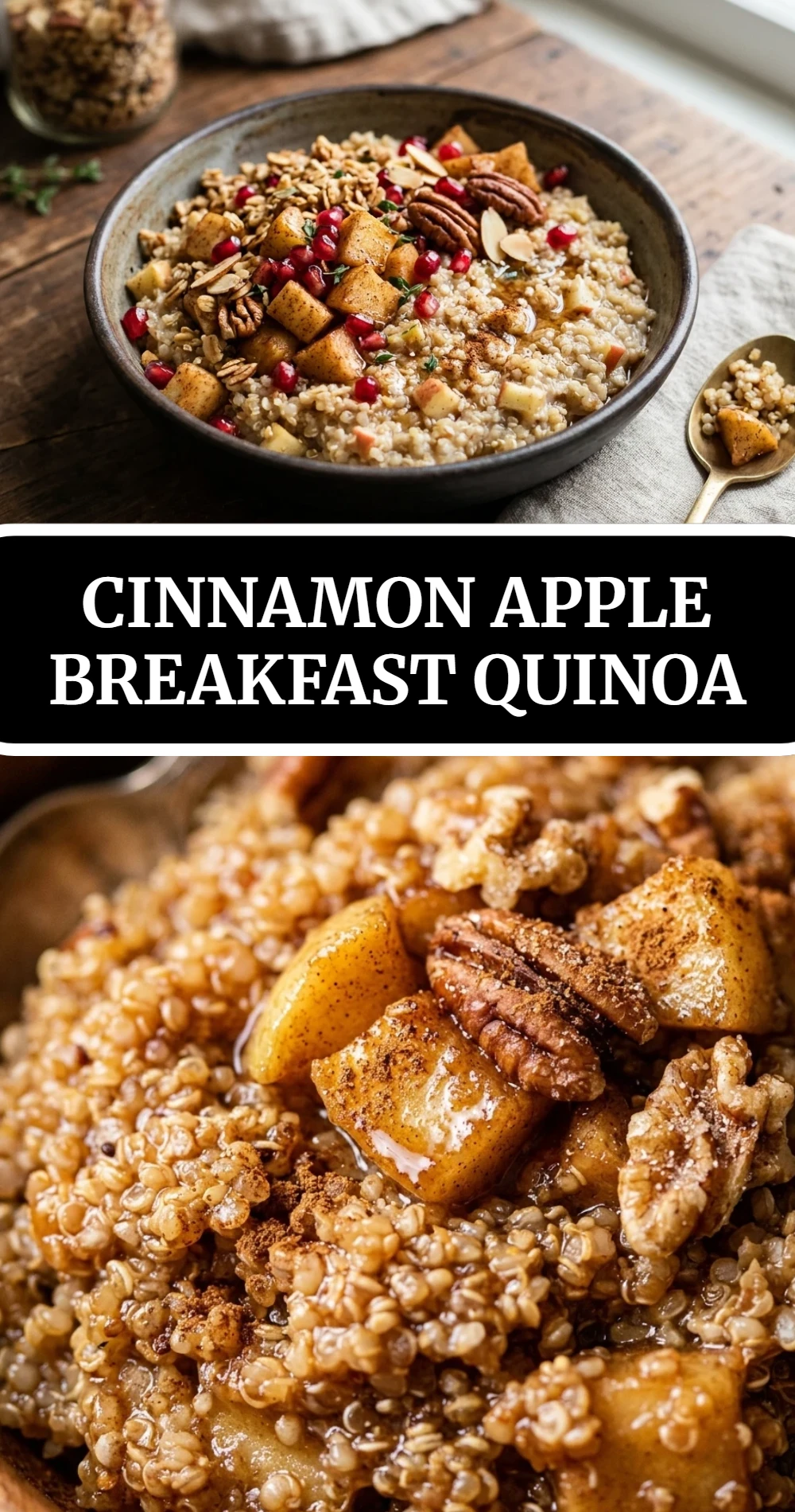 Cinnamon Apple Breakfast Quinoa