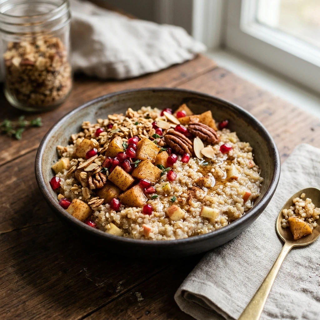 Cinnamon Apple Breakfast Quinoa