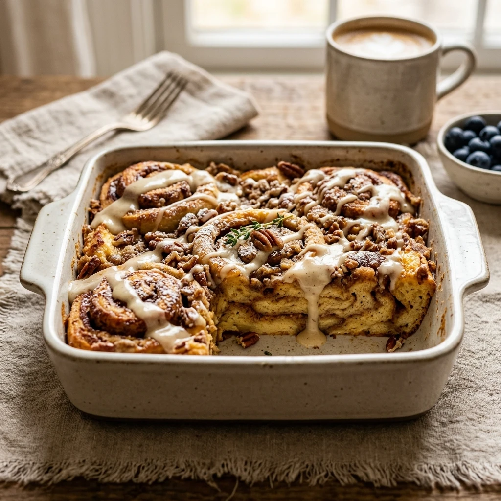 Cinnamon Roll French Toast Casserole
