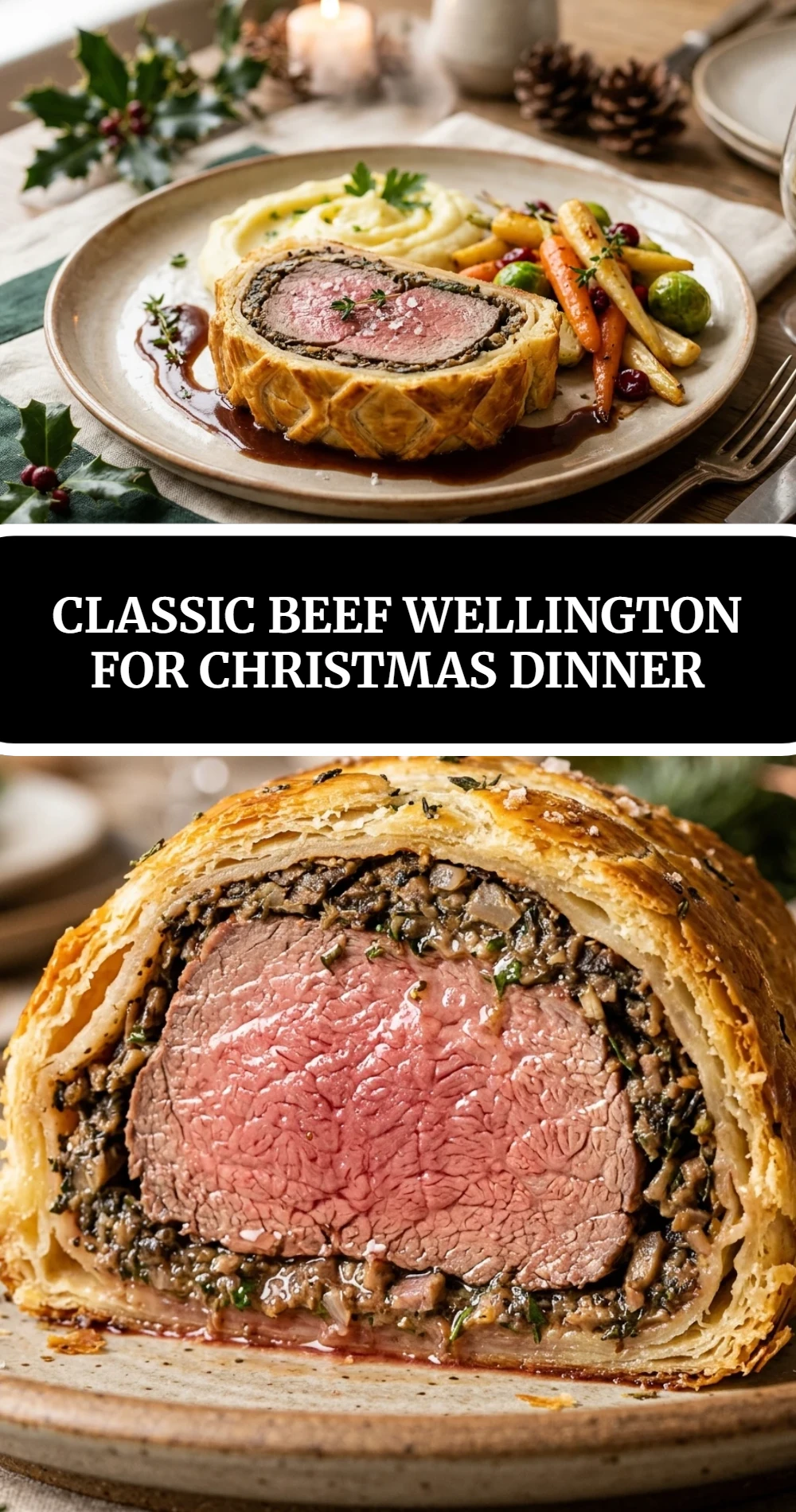 Classic Beef Wellington for Christmas Dinner