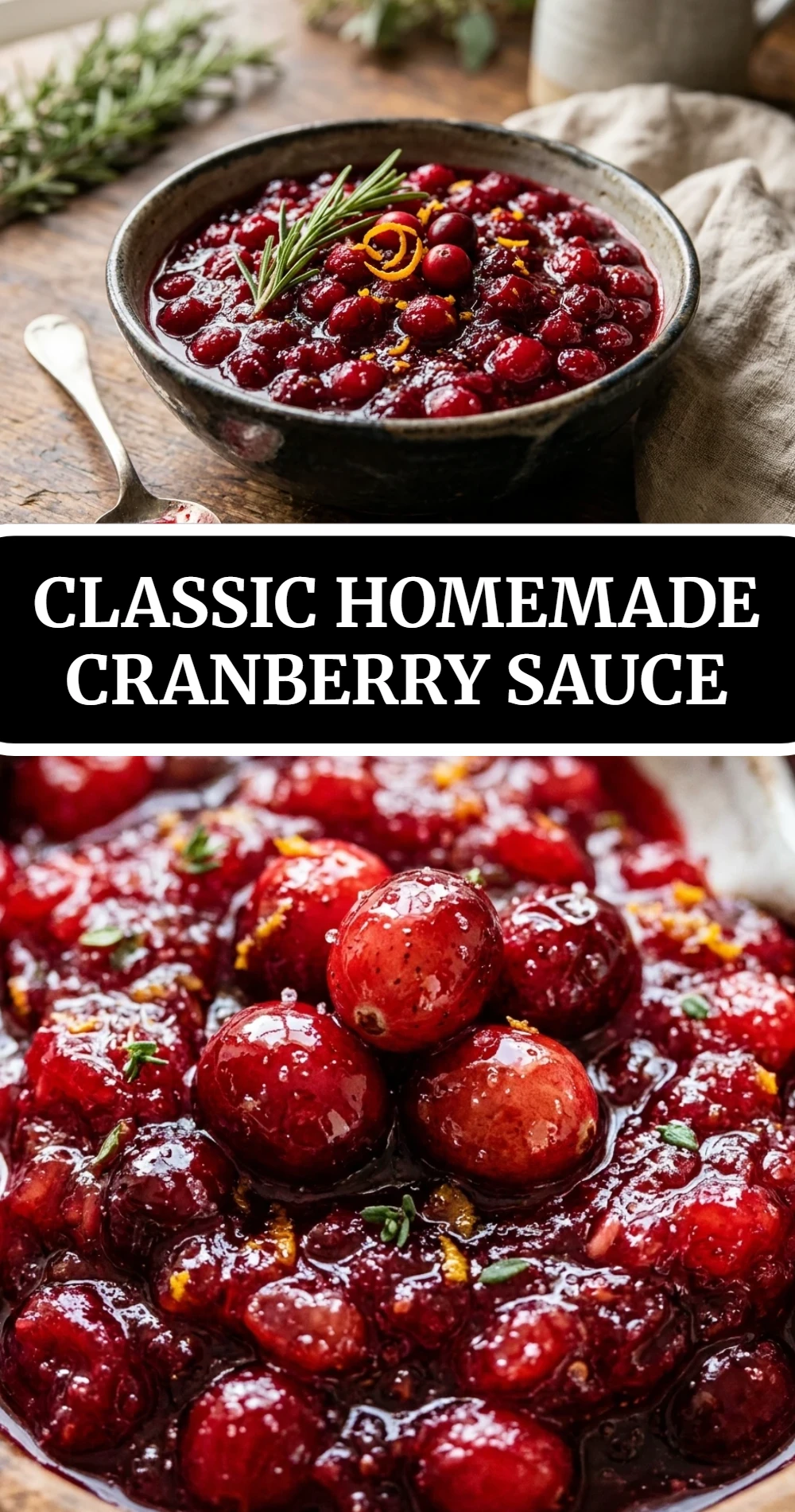 Classic Homemade Cranberry Sauce