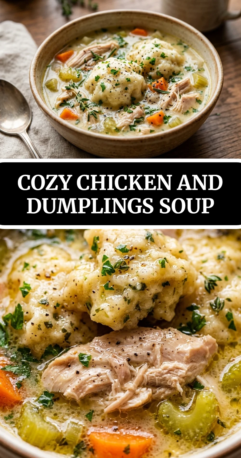 Cozy Chicken and Dumplings Soup