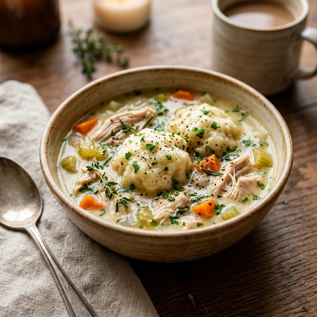 Cozy Chicken and Dumplings Soup