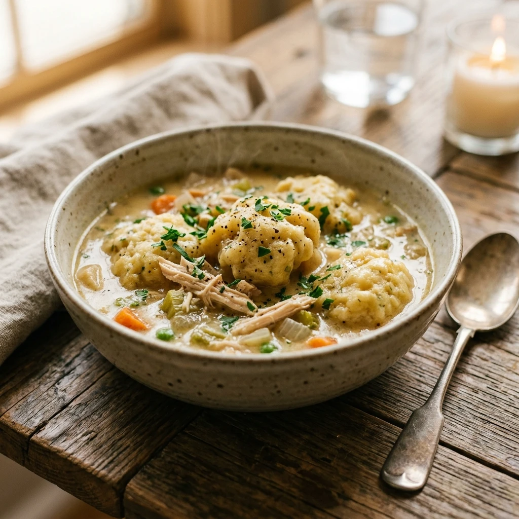 Cozy Chicken and Dumplings