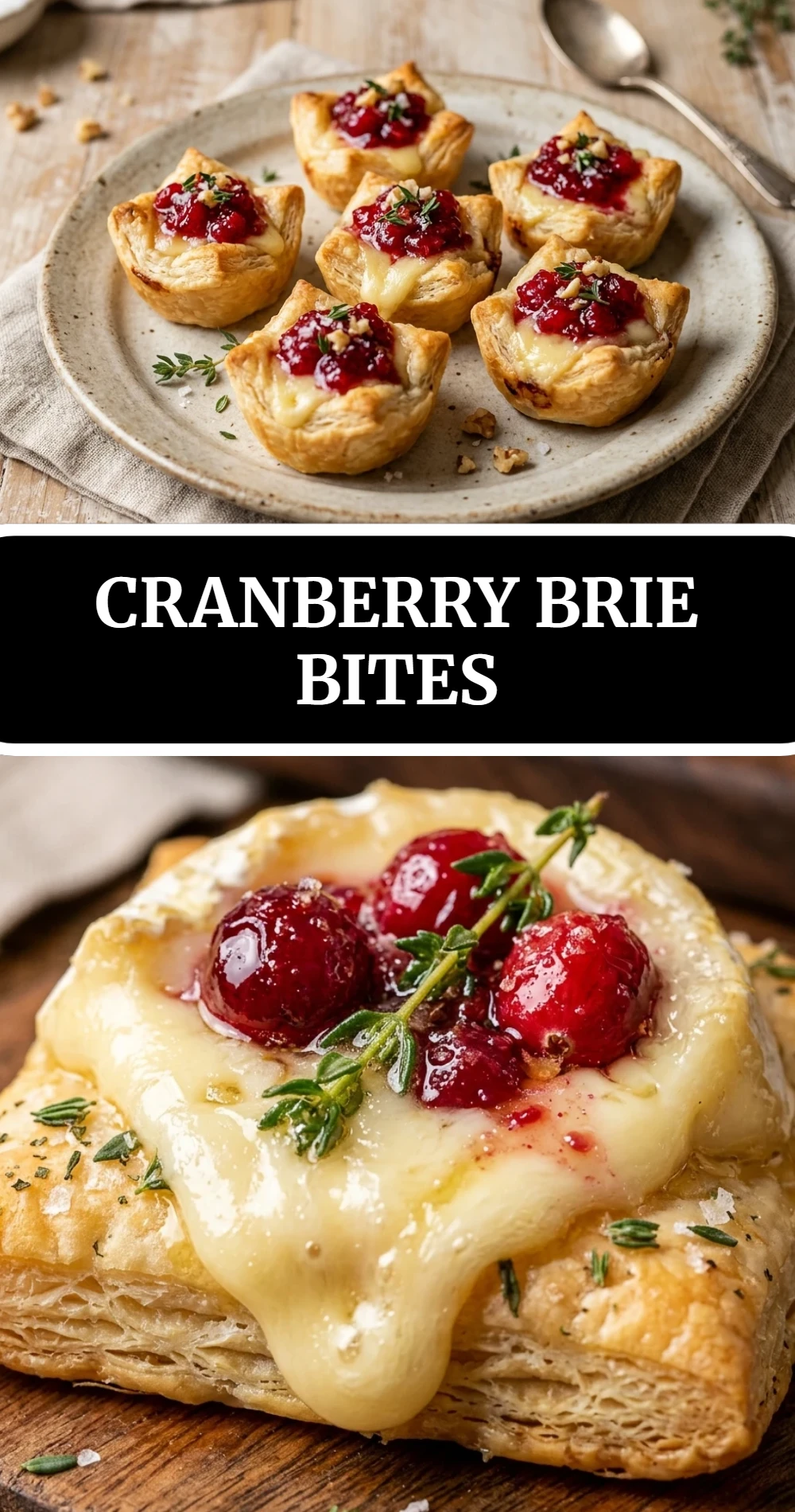 Cranberry Brie Bites