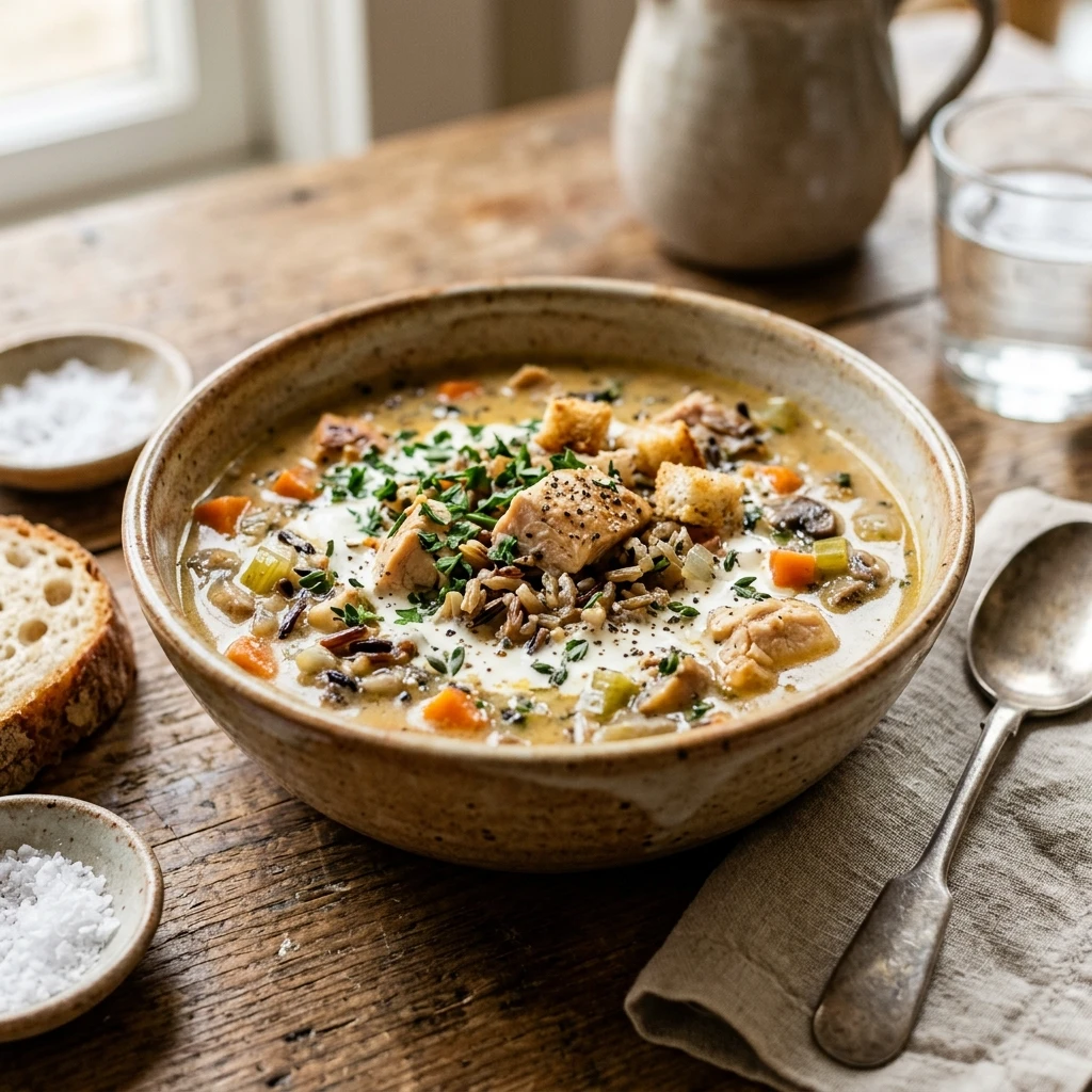 Creamy Chicken and Wild Rice Soup