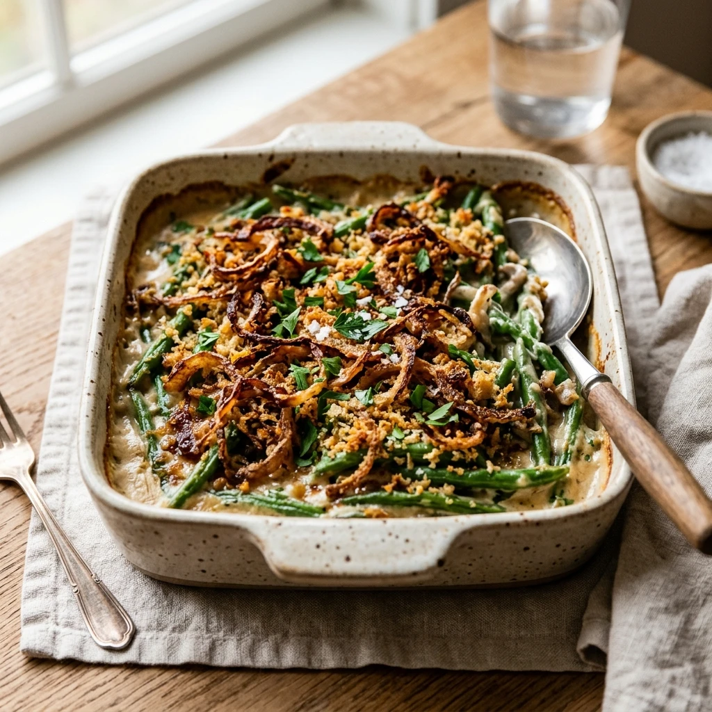 Creamy Green Bean Casserole from Scratch