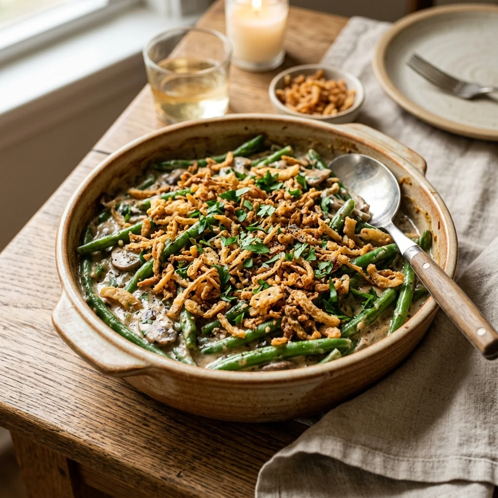 Creamy Green Bean Casserole from Scratch