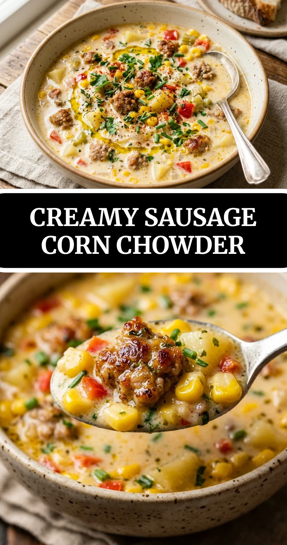 Creamy Sausage Corn Chowder