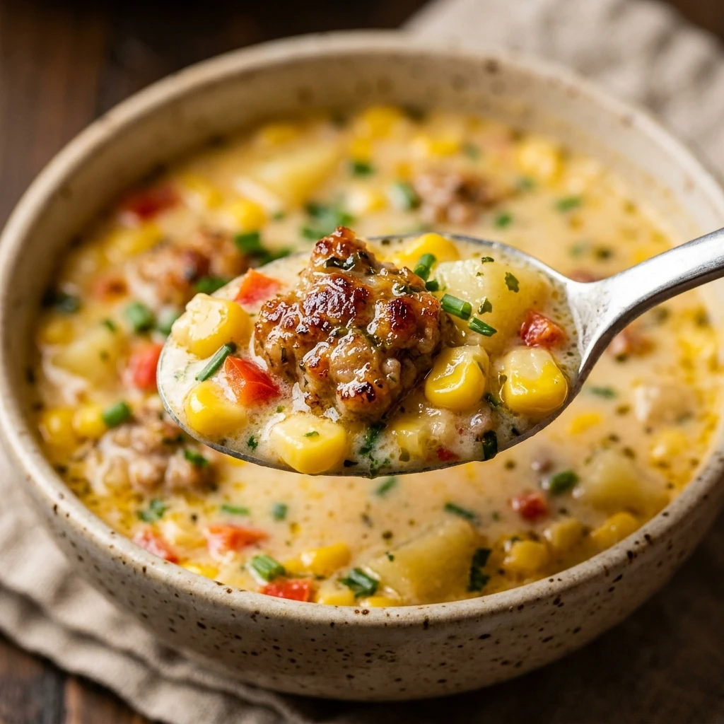 Creamy Sausage Corn Chowder