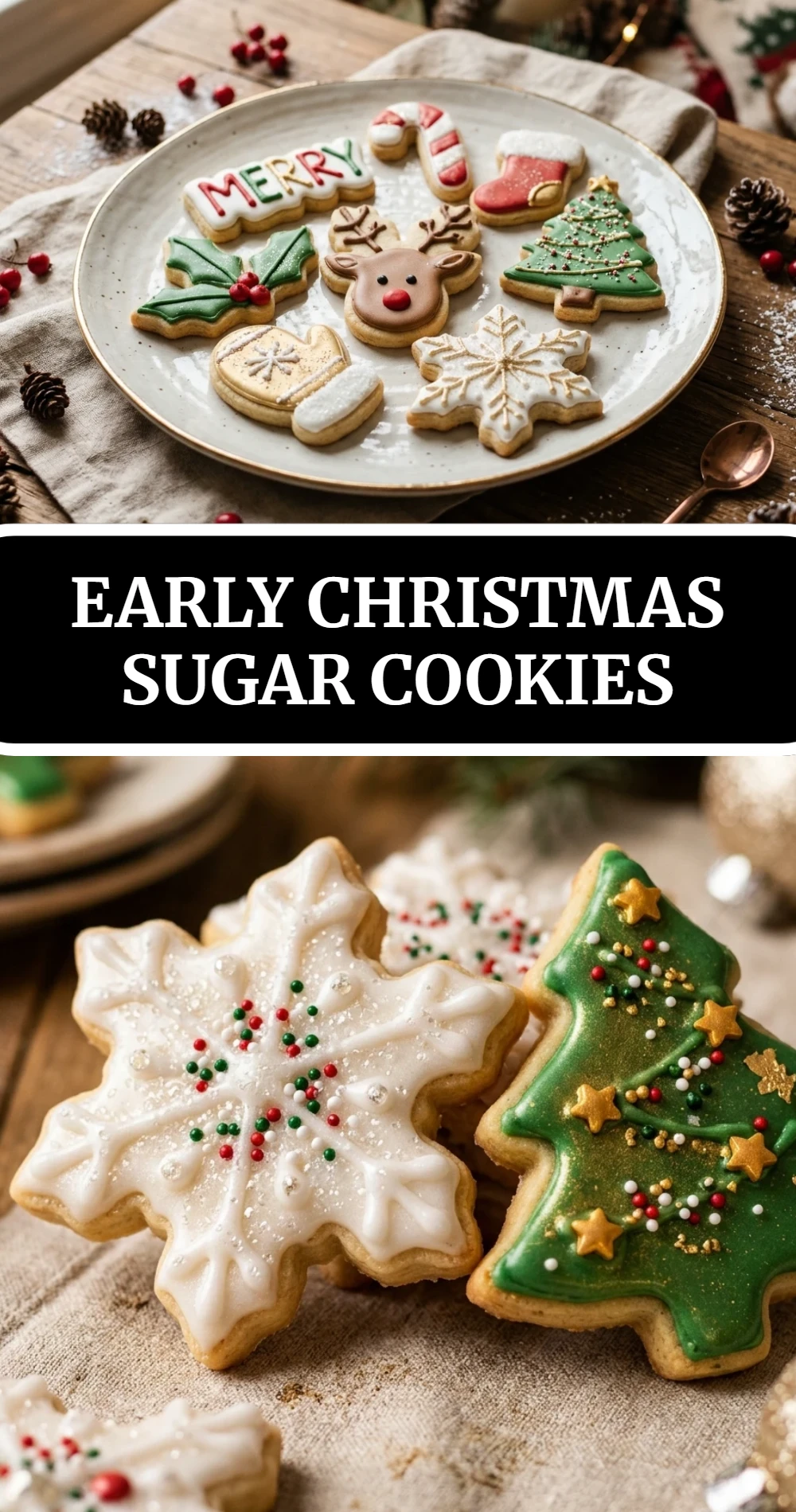 Early Christmas Sugar Cookies