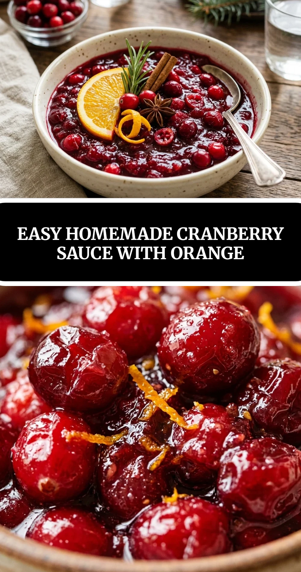 Easy Homemade Cranberry Sauce with Orange