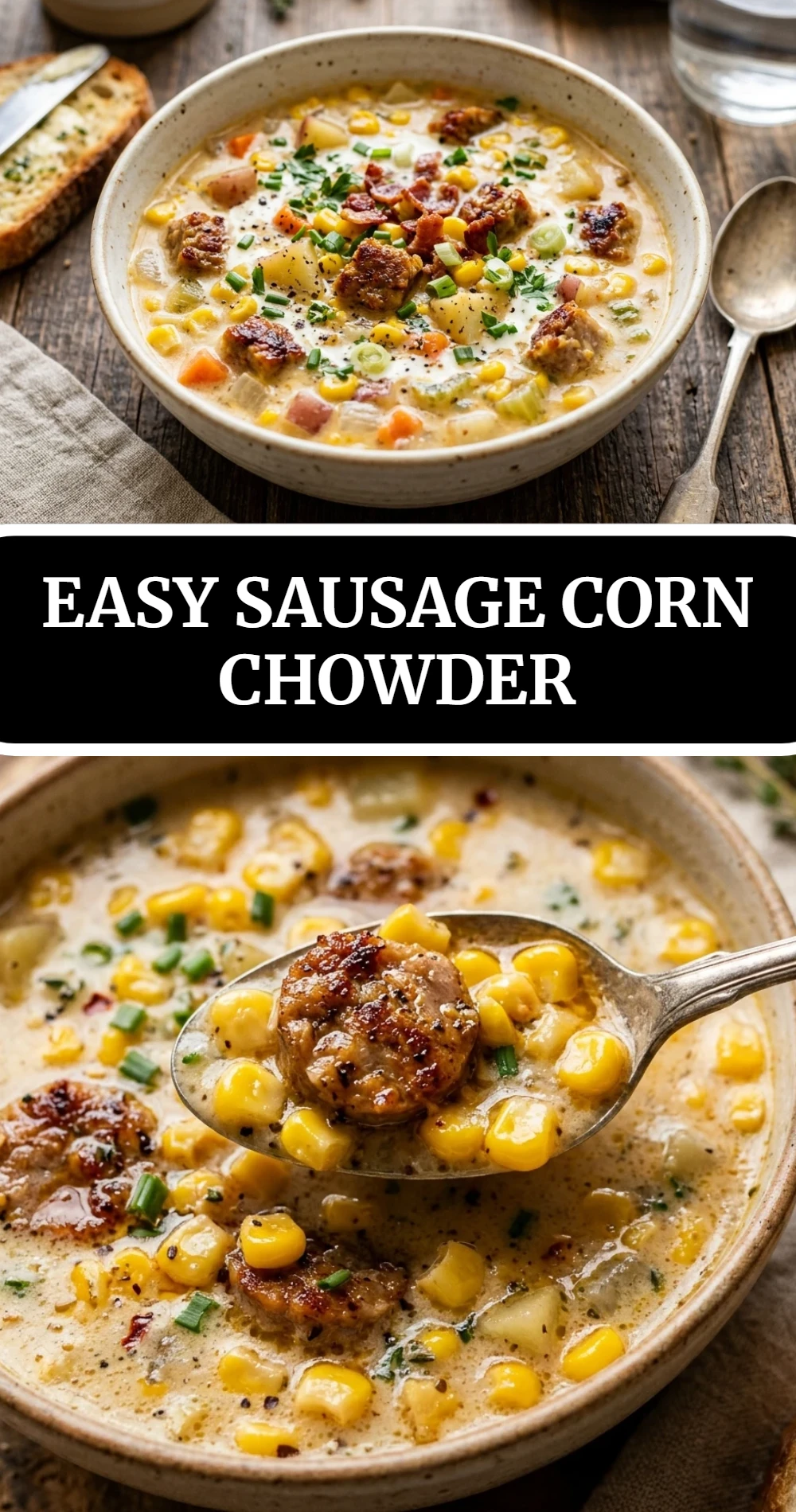 Easy Sausage Corn Chowder