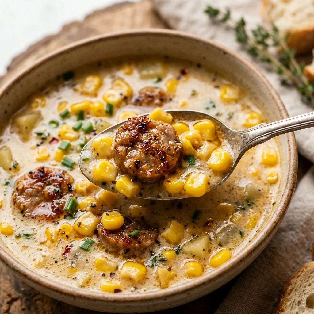 Easy Sausage Corn Chowder